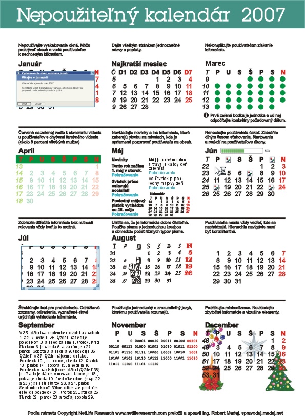 Nepouzitelny kalendar 2007